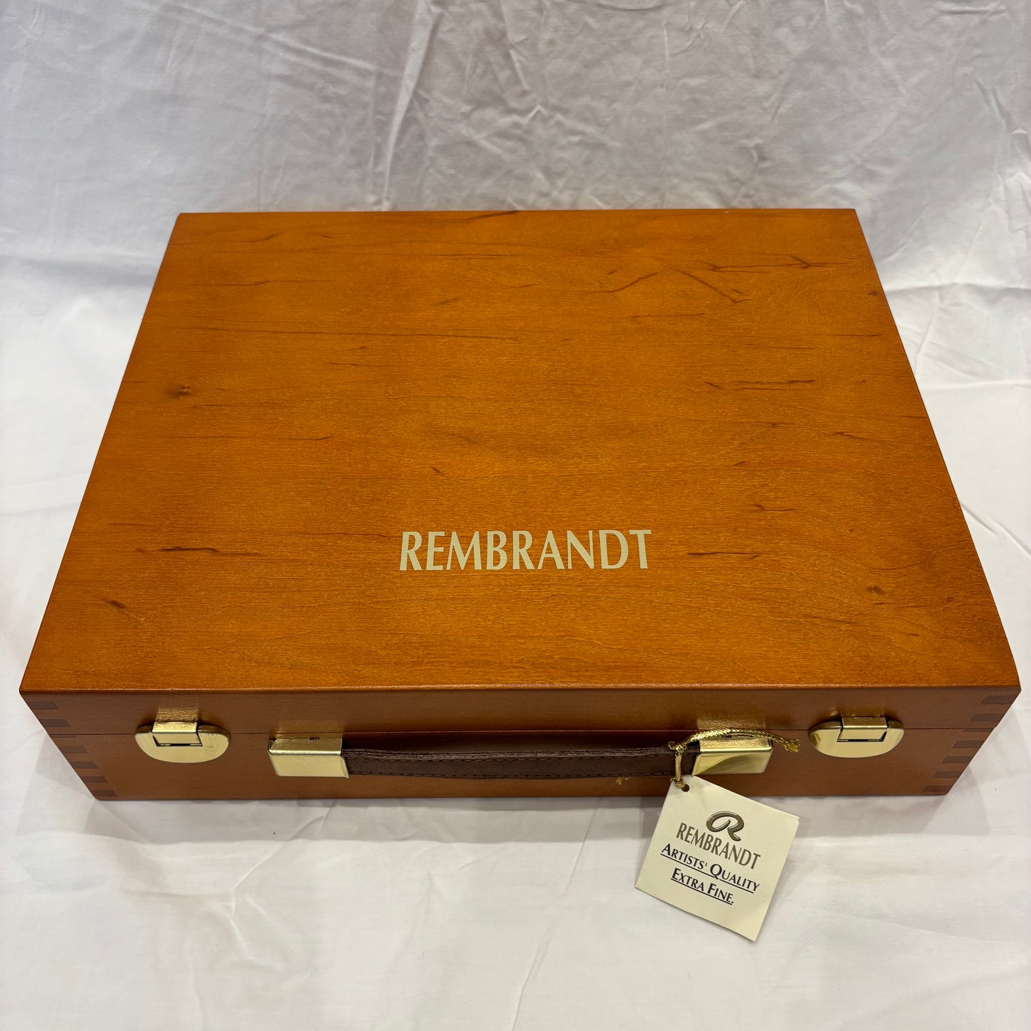 Rembrandt Watercolour Wooden Box Set Master 42 Half Pans + Accessories