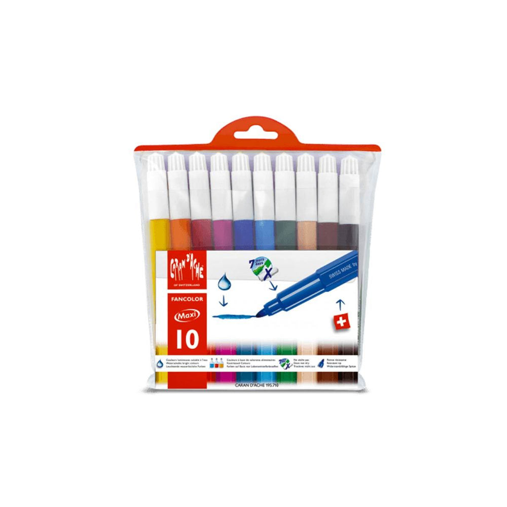 Caran d'Ache Fancolor Set of 10 Fibre Tip Pens