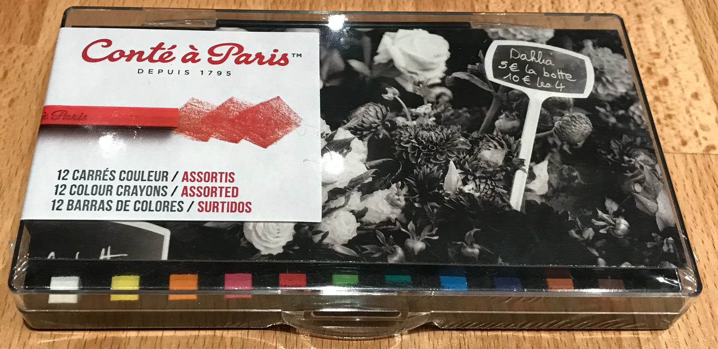 Conté à Paris Coloured Crayons Pack of 12