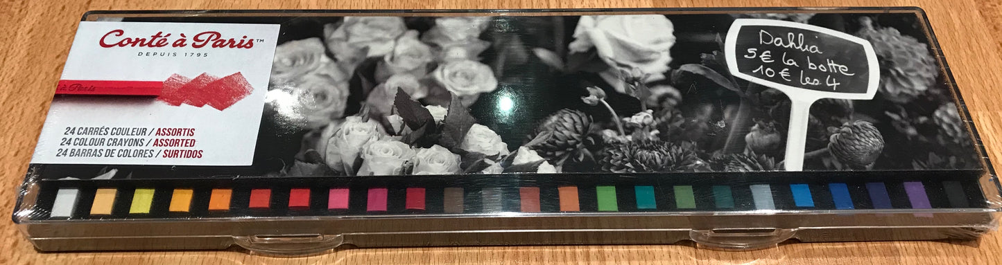 Conté à Paris Coloured Crayons Pack of 24