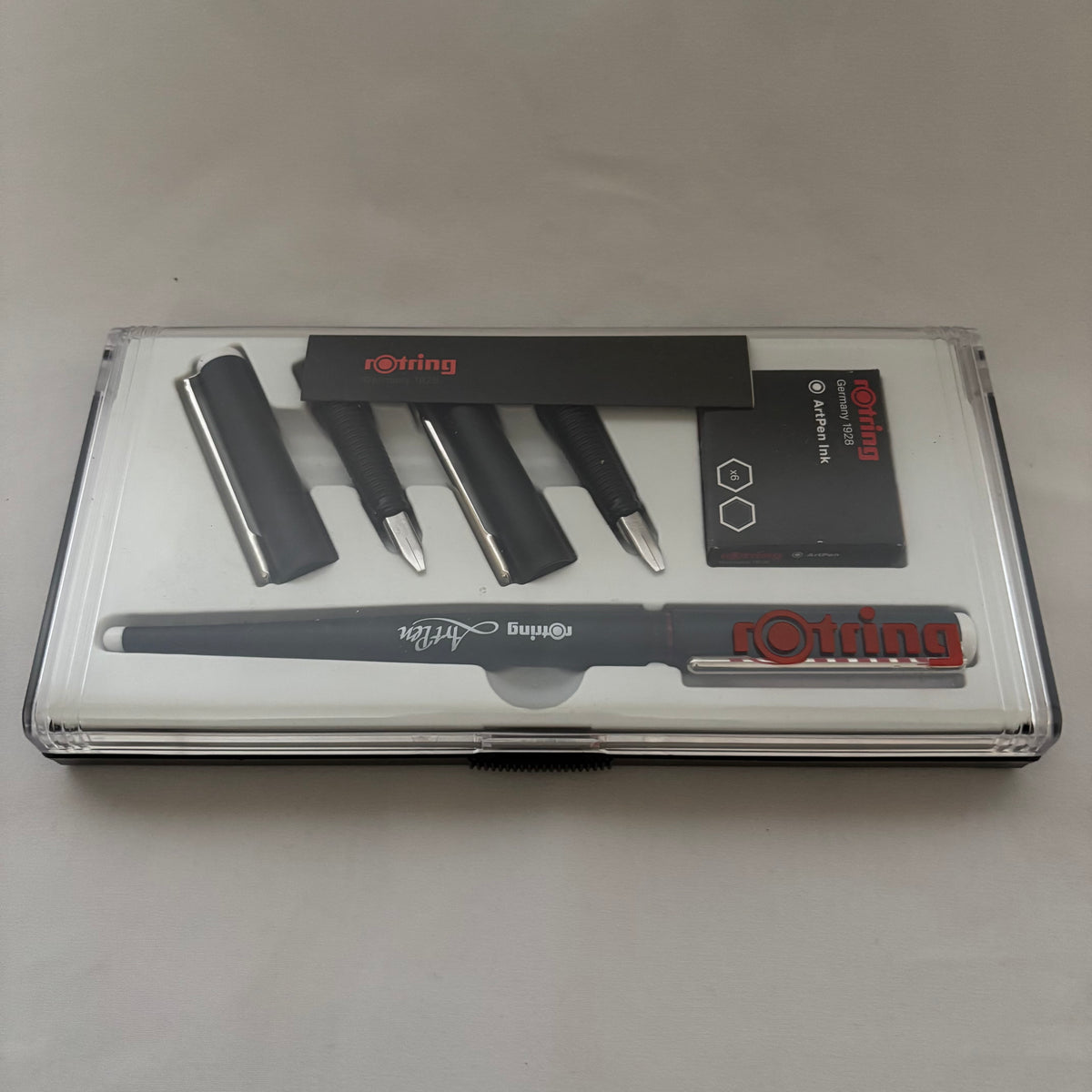 Rotring Lettering Control System Rotring ArtPen Calligraphy Set (1 Pen, 3 Nibs) – Barnet Gallery