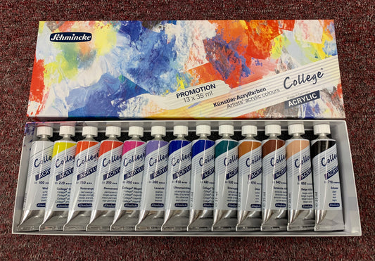 Schmincke College Acrylic Set 13 x 35ml tubes