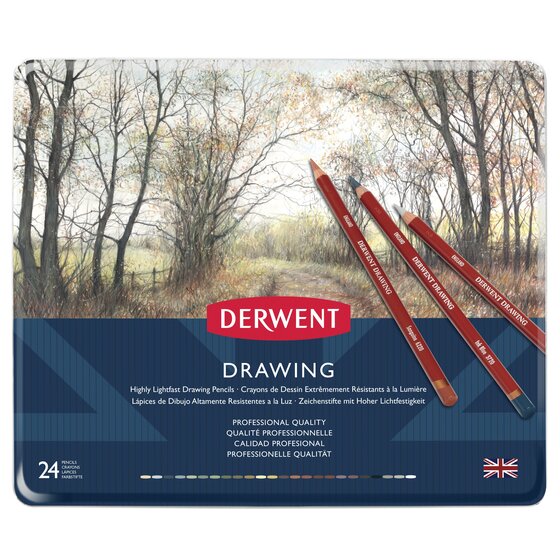 Derwent Drawing Collection 24 Piece Tin