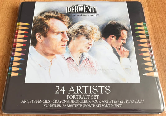 Derwent Artists’ Portrait Set of 24 Coloured Pencils