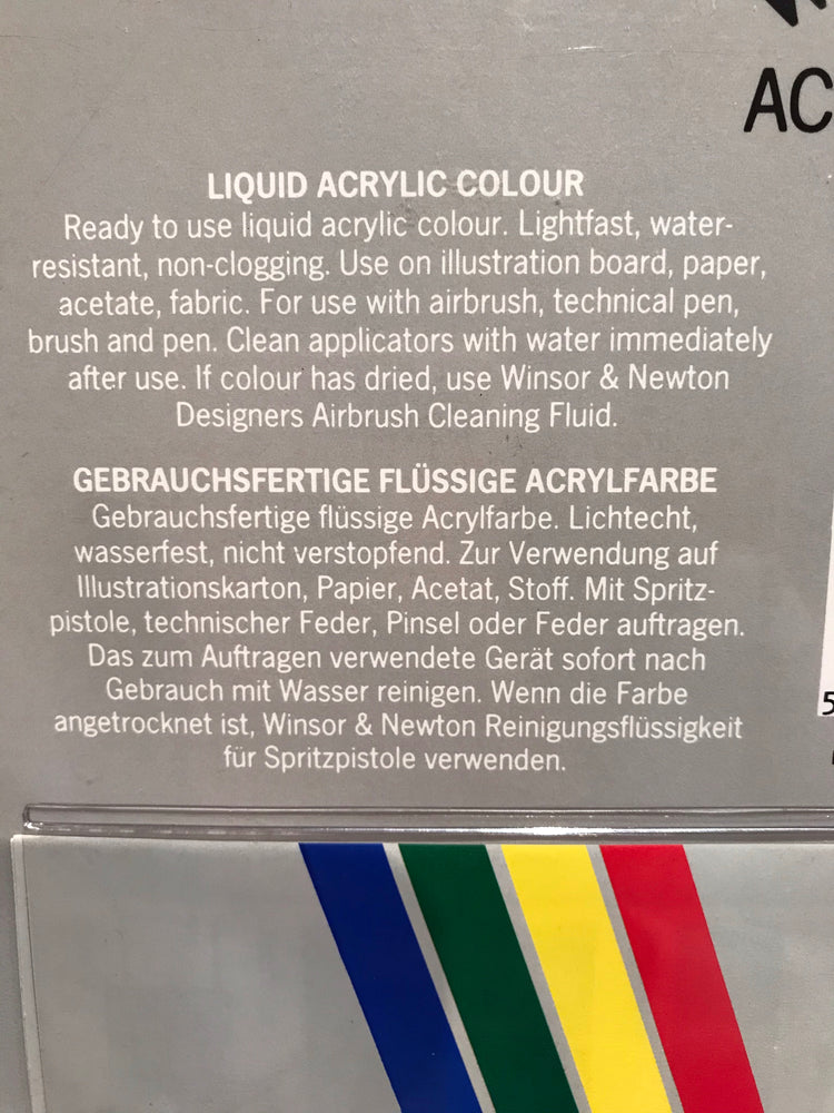Winsor & Newton Liquid Acrylic Colour Designers Introductory Set