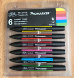 Winsor & Newton Promarkers Pack of 6 Pens